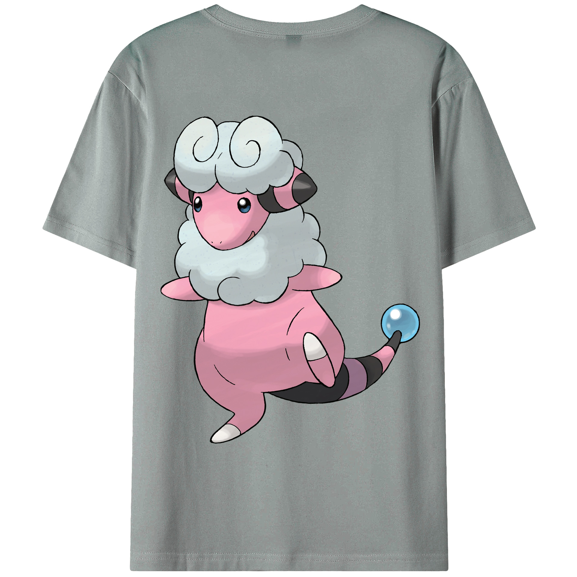 （画像用） ポケットモンスター Pokémon 綿100％ メンズ半袖Tシャツ（バックプリント） 通気性